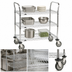 Thumbnail image #3 for Metro Super Erecta 3-Shelf Chrome-Plated Heavy Duty Utility Bus Cart