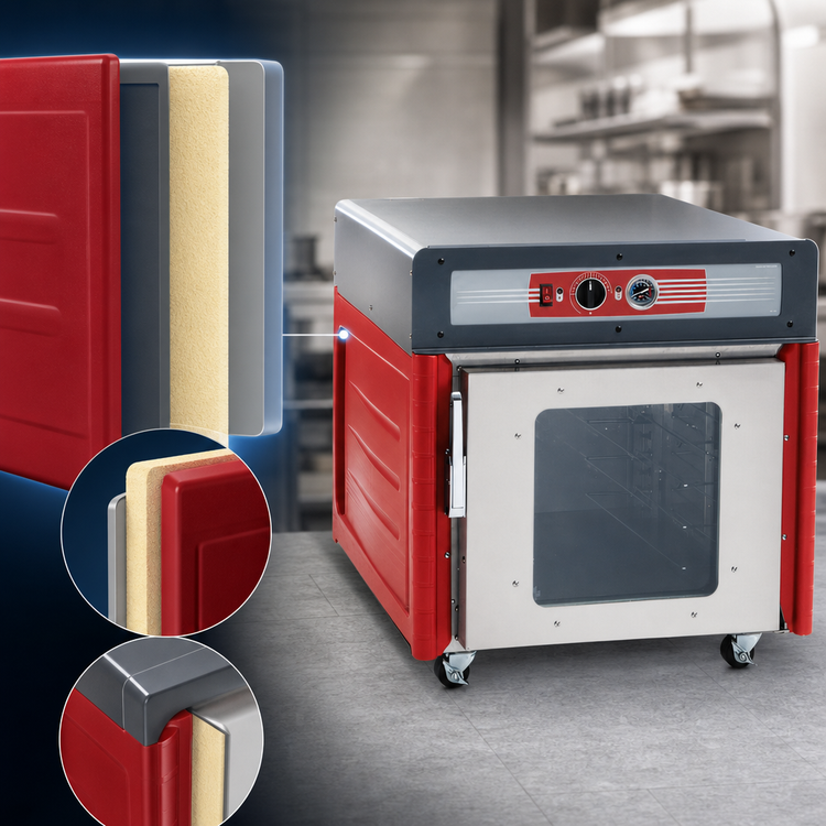 Product image #3 for Metro C5 4 Series Insulation Armour Plus Under Counter Heated Holding Cabinet with Clear Door and Universal Wire Slides