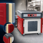 Thumbnail image #3 for Metro C5 C543-ASFC-U Mobile Undercounter Heated Holding Cabinet, Clear Door, 5 Sheet Pan or 10 Hotel Pan Capacity, 120V