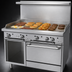 Thumbnail image #3 for Garland G Starfire Pro G48-G48RS 48-Inch Gas Restaurant Range with Griddle, Standard Oven, and Storage Base