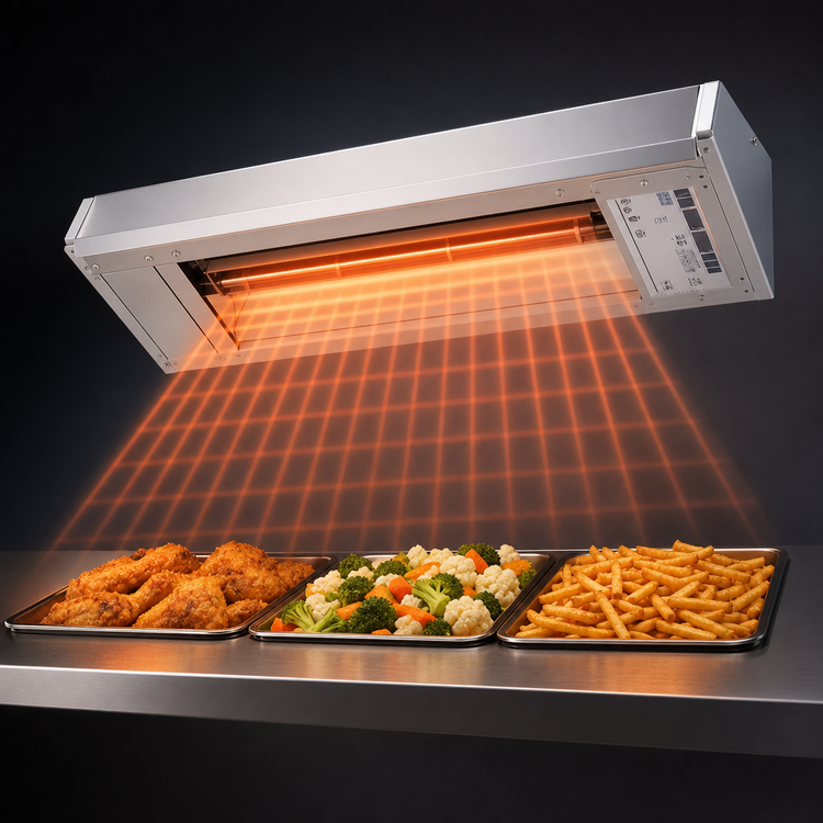 Product image #3 for Hatco Glo-Ray GRH-18 18-Inch High-Watt Stainless Steel Infrared Strip Heater