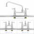 Thumbnail image #3 for T&S Brass B-0226 Deck Mount Mixing Faucet with 10-Inch Swing Nozzle