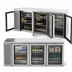 Thumbnail image #3 for True Premier Bar 84-Inch Three-Section Pass-Thru Refrigerated Back Bar Cooler with 6 Glass Doors