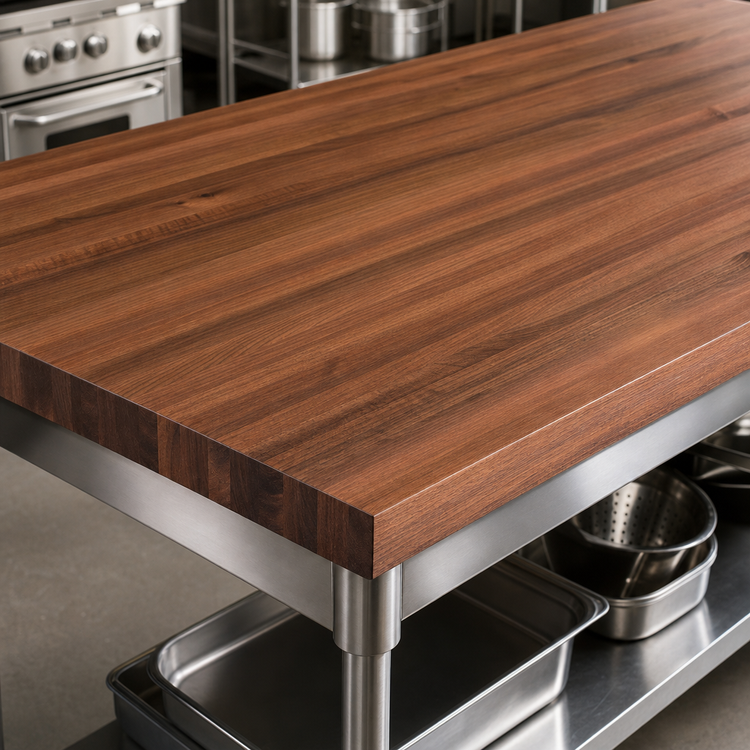 Product image #3 for Boos Block American Black Walnut Edge Grain Kitchen Countertop, 108 x 38 x 2-1/4 Inch