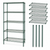 Thumbnail image #3 for Quantum Stationary Wire Shelving Starter Kit, 48