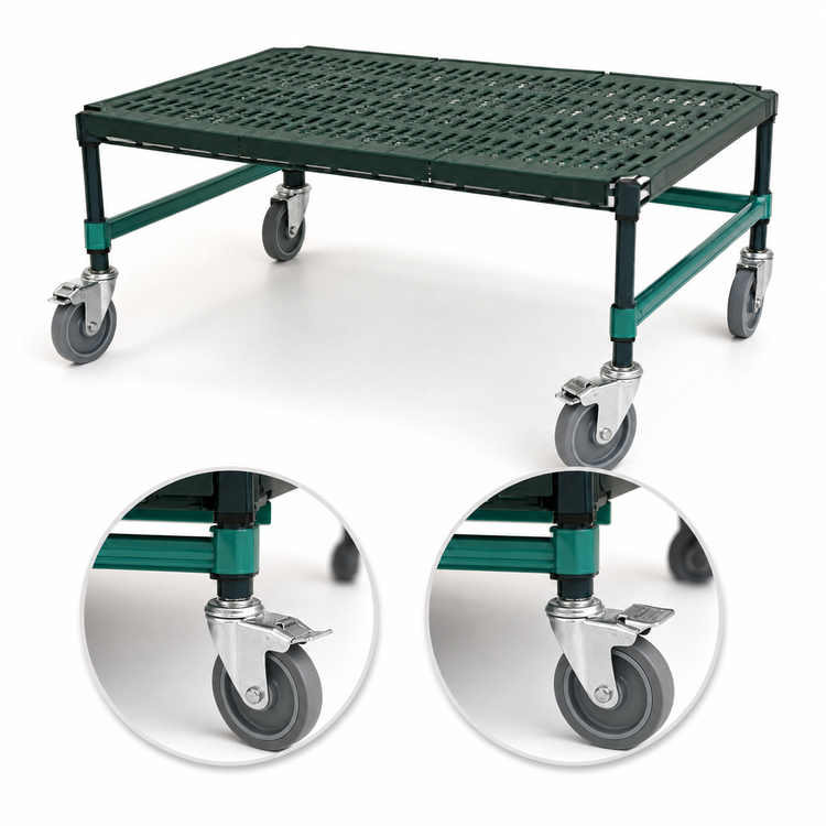 Product image #3 for Eagle QuadPLUS Mobile Dunnage Rack, 30 x 21 x 14 Inches, 800 lb. Capacity