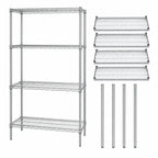 Thumbnail image #3 for Quantum WR63-3660C Chrome Wire Shelving Starter Kit, Stationary, 4 Shelves, 60"W x 36"D x 63"H