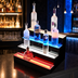 Thumbnail image #3 for Beverage-Air 36-Inch Wide 4-Tier Lighted Liquor Display, 32-Bottle Capacity