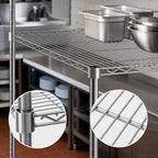 Thumbnail image #3 for Quantum 2436S 36 x 24 Inch 304 Stainless Steel Wire Shelf, 600–800 lb. Capacity, NSF