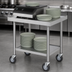 Thumbnail image #3 for Dinex Power-Therm Stationary Induction Charger Table with Open Undershelf, 30 x 24 Inches, 14 Gauge 304 Stainless Steel