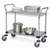 Thumbnail image #3 for Quantum WRC-1860-2CG 60-Inch Chrome-Plated 2-Shelf Utility Bus Cart, 1200 lb. Capacity