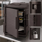 Thumbnail image #4 for Cambro Ultra Pan Carriers® UPC400SP131 Front-Loading Insulated Food Pan Carrier with Security Package, Polyethylene, Approx. 60-Quart