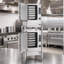 Thumbnail image #2 for Cleveland Range Open Stainless Steel Double-Stack Equipment Stand for SteamChef Countertop Steamers