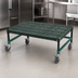 Thumbnail image #3 for QuadPlus Mobile Dunnage Rack with Louvered Polypropylene Mat, 60 x 21 x 14 Inches, 800 lb Capacity, Green Epoxy