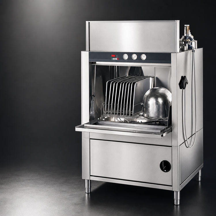 Product image #3 for Champion PP-20 Front-Loading Stainless Steel Pot, Pan and Utensil Washer with Booster Heater
