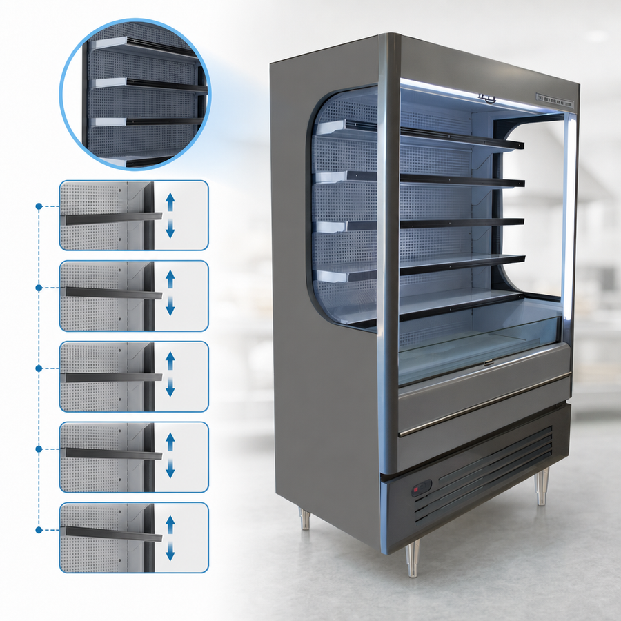 Five Display Shelves
