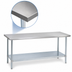 Thumbnail image #3 for Duke 108-Inch Stainless Steel Work Table with Galvanized Undershelf and Posts