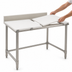 Thumbnail image #3 for Eagle Group 84-Inch x 24-Inch Poly Top Cutting Table with Stainless Steel Tubular Base and 4-1/2-Inch Backsplash