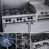 Thumbnail image #3 for Garland SunFire X-Series 60-Inch Gas Restaurant Range with 6 Open Burners, 24-Inch Raised Griddle/Broiler, and 2 Standard Ovens