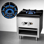 Thumbnail image #3 for Serv-Ware SSSP-1 Single-Burner Natural Gas Stock Pot Range, 110,000 BTU, Stainless Steel Front & Sides