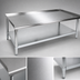 Thumbnail image #3 for John Boos Stallion 60-Inch x 30-Inch Stainless Steel Equipment Stand with Adjustable Undershelf