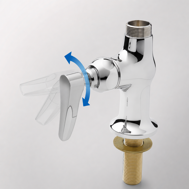 Product image #3 for T&S Brass Single Hole Deck-Mount Single Pantry Faucet, Swivel Outlet, Less Nozzle