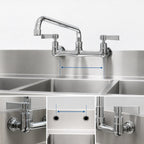 Thumbnail image #3 for Advance Tabco K-101 Commercial Lead-Free Backsplash-Mount Faucet, 8-Inch Centers, 8-Inch Swing Spout