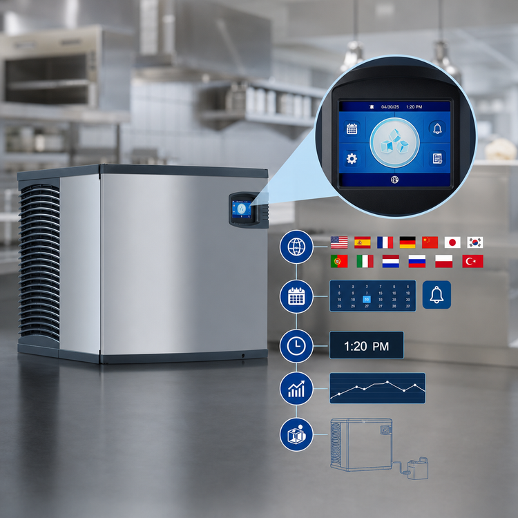 Product image #3 for Manitowoc Indigo NXT IYT0620W Half-Dice Cube Ice Machine, Water-Cooled, Self-Contained