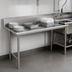 Thumbnail image #3 for John Boos Pro-Bowl 72-Inch Straight Clean Dishtable, Right-to-Left, 14-Gauge 304 Stainless Steel