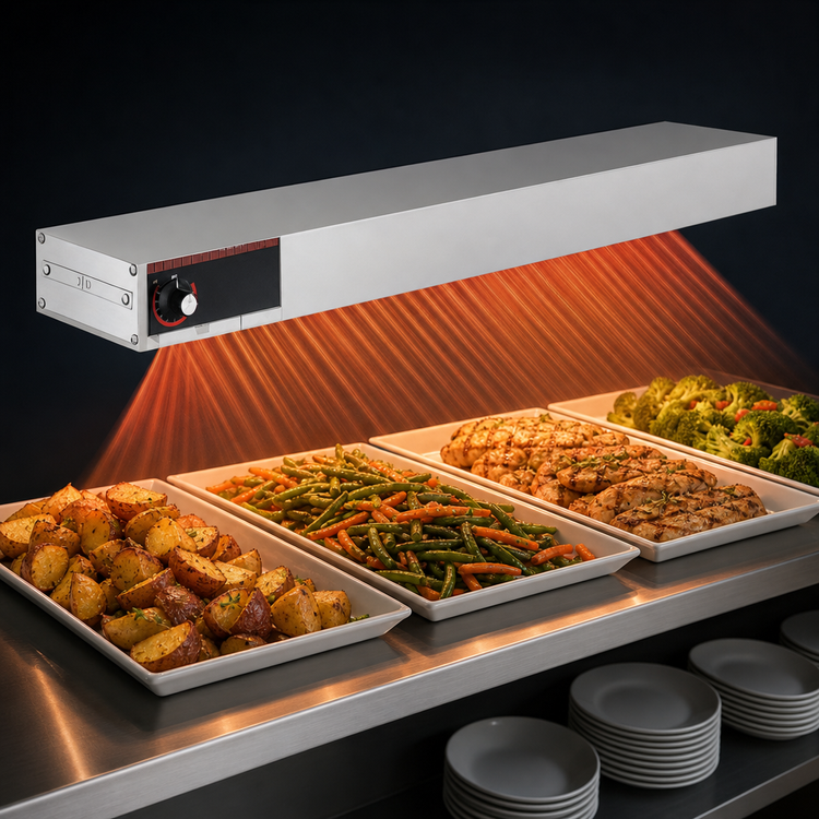 Product image #3 for Hatco Glo-Ray 36-Inch Aluminum High Watt Infrared Strip Heater with Built-In Infinite Switch, 800W, 120V