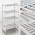 Thumbnail image #4 for Cambro Camshelving Premium 4-Shelf Vented Stationary Starter Polymer Shelving Unit, 18 x 42 x 72 Inches, Speckled Gray