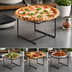 Thumbnail image #3 for American Metalcraft 12-Inch Square Black Universal Pizza Stand, 7-Inch High