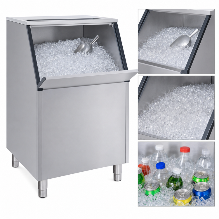 Product image #3 for ITV Ice Makers S-300 Slope Front Ice Storage Bin, 282 lb Capacity