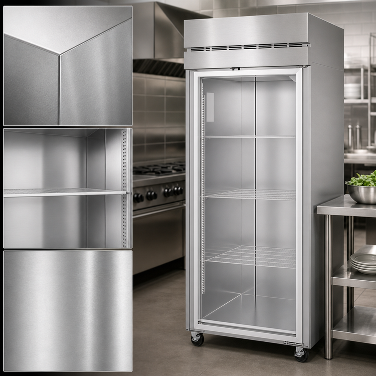 Product image #3 for Hoshizaki Steelheart One-Section Full Glass Door Reach-In Refrigerator, 23.1 Cu. Ft., Top-Mounted Self-Contained