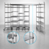 Thumbnail image #3 for Metro TOP-TRACK Super Erecta & Super Adjustable 18-Inch Stationary End Unit Kit with 86-Inch Stainless Steel Posts