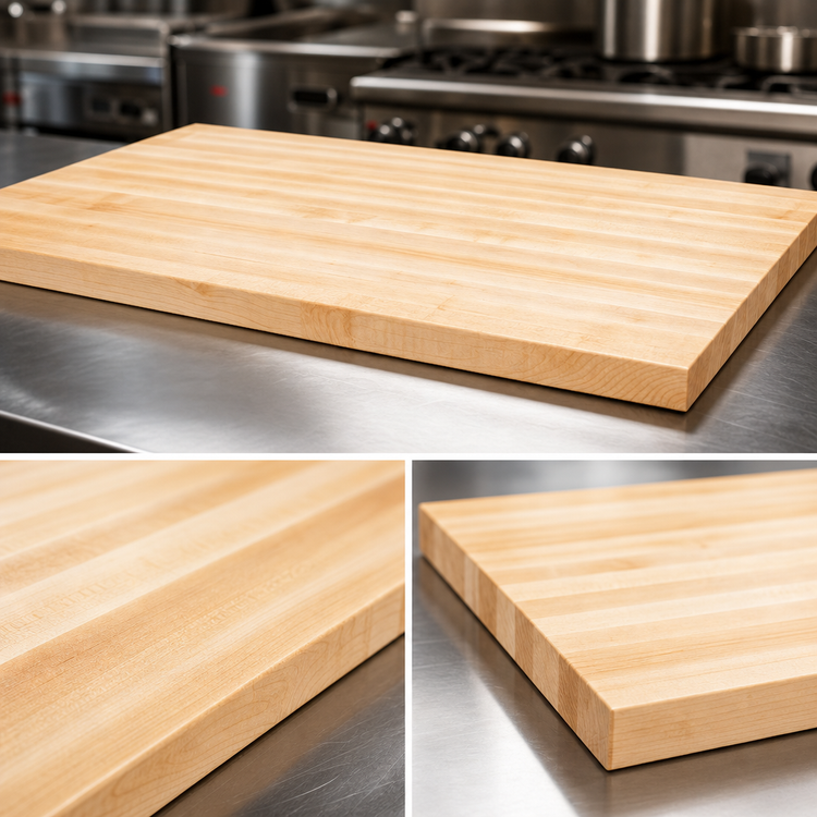 Product image #3 for Boos Block Northern Hard Rock Maple Edge Grain Kitchen Countertop, 132 x 38 x 1-1/2 Inch, Oil Finish