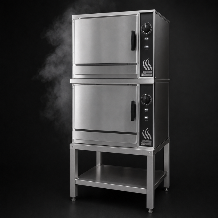 Product image #3 for Groen HyperSteam Double-Stacked Electric Pressureless Convection Steamer with Stand