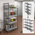 Thumbnail image #3 for Cambro Camshelving Basics Plus 4-Tier Stationary Starter Unit, 21-Inch W x 54-Inch L x 64-Inch H, Vented, Brushed Graphite