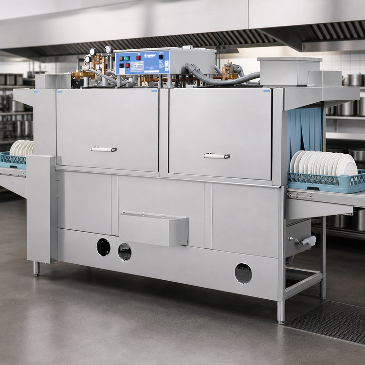 Product image #3 for Insinger SPEEDER 86-Inch High-Temperature 2-Tank Conveyor Dishwasher with CrossFire Wash System
