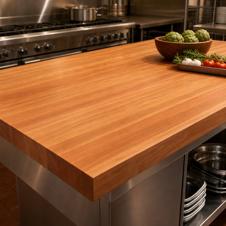Product image #3 for Boos Block American Cherry Edge Grain Kitchen Countertop, 108 x 48 x 2-1/4 Inch, Oil Finish