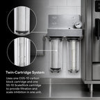 Thumbnail image #3 for Everpure EV979782 Twin Steamer Water Filtration System with ScaleStick and Carbon Block, 5 Micron, 6 GPM, 1/2 Inch FNPT