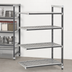 Thumbnail image #3 for Cambro Camshelving Elements XTRA Stationary Add-On Polymer Shelving Unit, 21 x 36 x 72 Inches, 4-Shelf, Vented, Speckled Gray