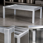 Thumbnail image #3 for Serv-Ware CWP-DR-244812-V Heavy-Duty Aluminum Dunnage Rack, 48" W x 24" D x 12" H, 2200 lb Capacity
