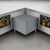Thumbnail image #3 for Advance Tabco Prestige 90° Outside Corner Underbar Corner Filler with Removable Perforated Drainboard Top
