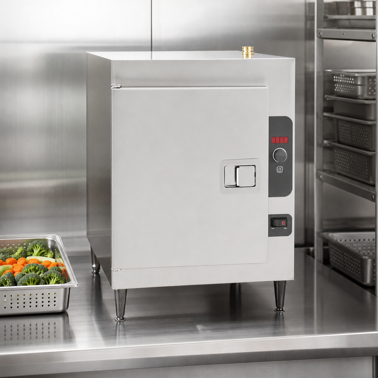 Product image #3 for Steamcraft Ultra 5 Countertop Pressureless Convection Steamer, 1 Compartment, 5-Pan Capacity, Electric, 16 kW