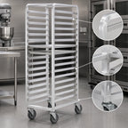 Thumbnail image #3 for Channel Manufacturing 404A Aluminum End-Load Bun Pan Rack, 10 Full-Size Pan Capacity, 6-Inch Spacing, Mobile Casters