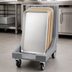 Thumbnail image #4 for Cambro Camdolly Tray and Sheet Pan Dolly with Handle, Easy Wheels, 300 lb Capacity, Charcoal Gray