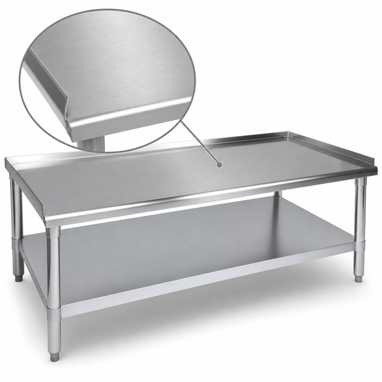 Product image #3 for John Boos Stallion 36 x 30 x 24 Inch 18-Gauge Type 430 Stainless Steel Equipment Stand