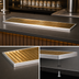 Thumbnail image #3 for Micro Matic Surface Mount Drip Tray Trough, 36 Inch x 8 Inch, Stainless Steel with PVD Brass Screen