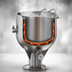 Thumbnail image #3 for Legion LP-80 80-Gallon Stationary Direct Steam Kettle, 2/3 Jacketed, Pedestal Base
